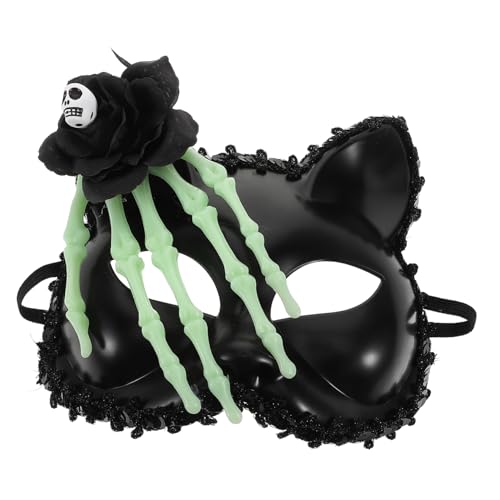 PACKOVE Cosplay Katzenmaske mit Hand Halbe Katzenmaske Leichtem Kunststoff für Kostümbälle und Festliche Anlässe Verstellbar und Komfortabel PACKOVE Cosplay Katzenmaske mit Hand Halbe Katzenmaske Leichtem Kunststoff für Kostümbälle und Festliche Anlässe Verstellbar und Komfortabel von PACKOVE