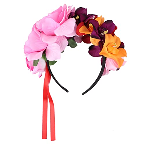 PACKOVE Damen Blumenkranz Haarreif mit und Verstellbares Festival Stirnband für Halloween und Partys Langlebig Design für Unvergessliche Anlässe PACKOVE Damen Blumenkranz Haarreif mit und Verstellbares Festival Stirnband für Halloween und Partys Langlebig Design für Unvergessliche Anlässe von PACKOVE