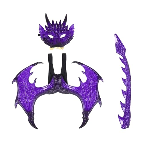 PACKOVE Drachenflügel Kostümset für Maske Verkleidungset für Halloween Geburtstagsfeiern Fördert Kreatives Rollenspielabenteuer PACKOVE Drachenflügel Kostümset für Maske Verkleidungset für Halloween Geburtstagsfeiern Fördert Kreatives Rollenspielabenteuer von PACKOVE
