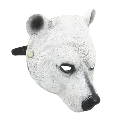 PACKOVE Eisbär-Maske Tiermaske für Erwachsene Realistische Tiermaske Fantasievolle Maske Schutzmaske realistische Bärenmaske Maske für Halloween Tiermasken für Erwachsene Pu Weiß PACKOVE Eisbär-Maske Tiermaske für Erwachsene Realistische Tiermaske Fantasievolle Maske Schutzmaske realistische Bärenmaske Maske für Halloween Tiermasken für Erwachsene Pu Weiß von PACKOVE