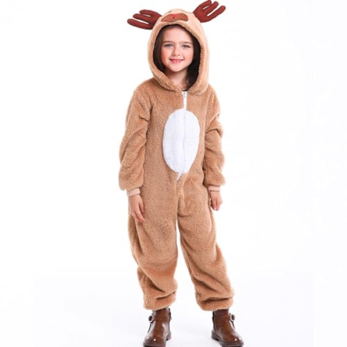 PACKOVE Elchförmiges Kostüm Korallenvlies für Eltern Cosplay Kleidung Dunkelkhaki für Partys und Karneval PACKOVE Elchförmiges Kostüm Korallenvlies für Eltern Cosplay Kleidung Dunkelkhaki für Partys und Karneval von PACKOVE