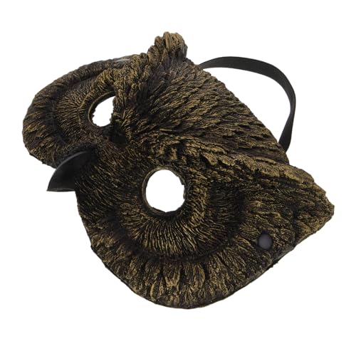 PACKOVE Eulenmaske für Halloween Lustige Tiermaske mit Elastischem Band für Kostümparty und Karneval Leicht und Realistisches Design für Beeindruckende Auftritte von PACKOVE