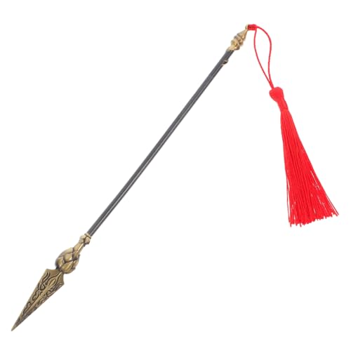 PACKOVE Exquisites Fire-Tip-Lance-Cosplay-Spielzeug Einfach Zu Tragen Party-Requisiten Metall Fire Tiped Lance Toy Cosplay Requisite Vintage Fire Speped Lance Plaything von PACKOVE