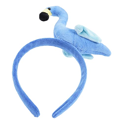 PACKOVE Flamingo Cartoon Haarband für Mädchen Dekoratives Kopfband für Makeup Gesichtsreinigung und Fotografie für Partys und Festivals Leuchtendem Blau von PACKOVE
