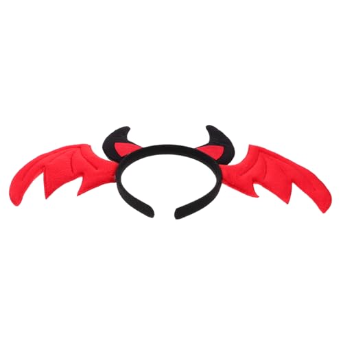 PACKOVE Fledermausohren Haarreif für Mädchen Halloween Stirnband mit Flügeln Langlebig und Dekorativ für Partys und Alltag Rot PACKOVE Fledermausohren Haarreif für Mädchen Halloween Stirnband mit Flügeln Langlebig und Dekorativ für Partys und Alltag Rot von PACKOVE