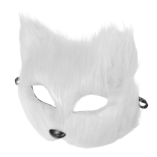 PACKOVE Fox Cosplay Maske Halbgesichtsmaske für Maskerade Weißer Fuchs DIY Party Zubehör für Halloween und Cosplay Events Bequeme und Langlebige Verarbeitung PACKOVE Fox Cosplay Maske Halbgesichtsmaske für Maskerade Weißer Fuchs DIY Party Zubehör für Halloween und Cosplay Events Bequeme und Langlebige Verarbeitung von PACKOVE