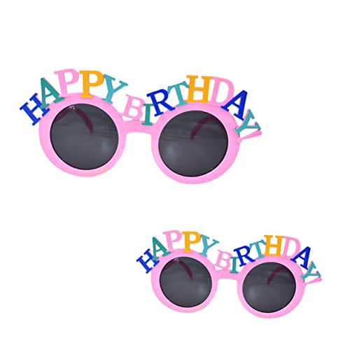 PACKOVE Geburtstagsparty-Brille Schnapsgläser Partybrille Alles Zum Geburtstag Brille Kindergeburtstagsbrille Buchstabe Requisiten von PACKOVE