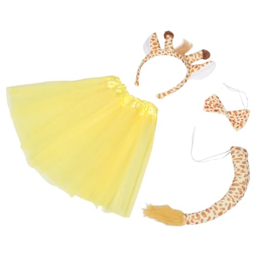 PACKOVE Giraffen-kostüm mit Süßem Tier-headband -haarreifen und Tutu-rock Leichtes Langlebiges Accessoire für Halloween Karneval Cosplay und Geburtstagsfeiern von PACKOVE