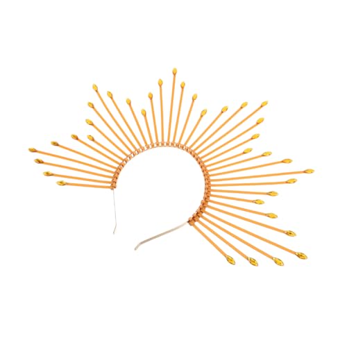 PACKOVE Göttin Krone Stirnband Spiked Sunburst Kopfschmuck für Halloween Cosplay Party Karneval Damen Elastisch Langlebig PACKOVE Göttin Krone Stirnband Spiked Sunburst Kopfschmuck für Halloween Cosplay Party Karneval Damen Elastisch Langlebig von PACKOVE