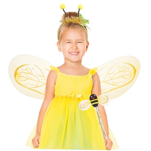 PACKOVE Goldfarbenes Bienenkostüm set für Kopfband und Zauberstab Bequemes Stoffmaterial Lebendige Farben für Halloween Karneval Cosplay und Geburtstagsfeiern PACKOVE Goldfarbenes Bienenkostüm set für Kopfband und Zauberstab Bequemes Stoffmaterial Lebendige Farben für Halloween Karneval Cosplay und Geburtstagsfeiern von PACKOVE
