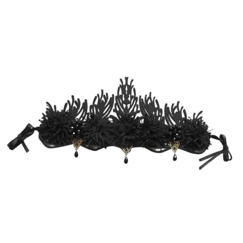 PACKOVE Gothic Halloween Haarreif Krone Spitzen Stirnband Fantasy Renaissance Kopfschmuck für Damen und Herren Cosplay Party Zubehör PACKOVE Gothic Halloween Haarreif Krone Spitzen Stirnband Fantasy Renaissance Kopfschmuck für Damen und Herren Cosplay Party Zubehör von PACKOVE