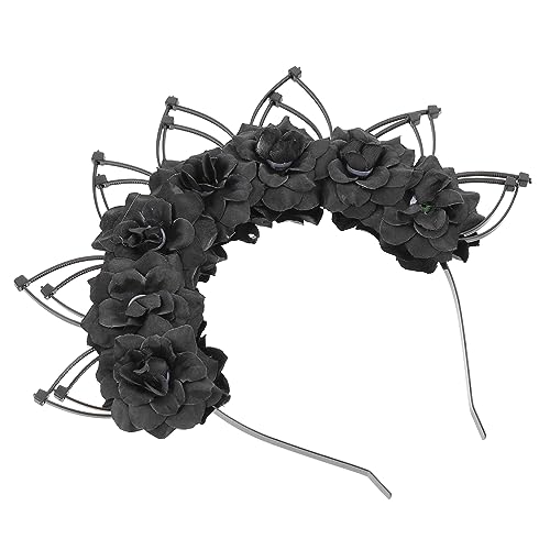 PACKOVE Gothic Headband mit Auffälligen Blumen Haaraccessoire für Cosplay Partys und Besondere Anlässe Schwarz Vielseitig Einsetzbar Fotorequisit PACKOVE Gothic Headband mit Auffälligen Blumen Haaraccessoire für Cosplay Partys und Besondere Anlässe Schwarz Vielseitig Einsetzbar Fotorequisit von PACKOVE