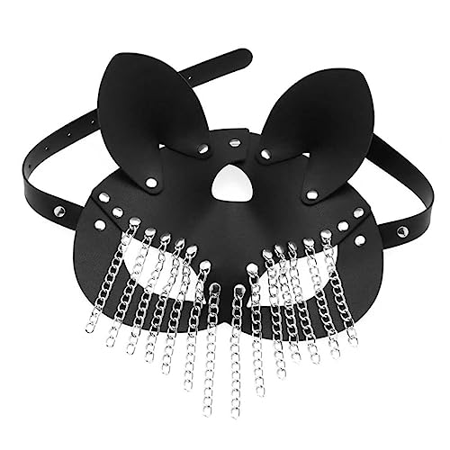 PACKOVE Gothic Steampunk PU Anpassbare Augenmaske für Damen für Maskenbälle Halloween Partys und Cosplay Events Einzigartiges Design Schwarz PACKOVE Gothic Steampunk PU Anpassbare Augenmaske für Damen für Maskenbälle Halloween Partys und Cosplay Events Einzigartiges Design Schwarz von PACKOVE