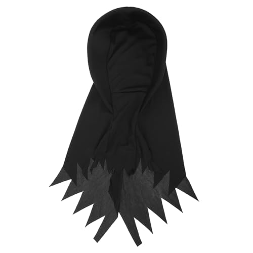 PACKOVE Grim Reaper Halloween Kopfmaske Atmungsaktive Leichte Totenkopf Kapuze Gruseliges Cosplay Zubehör für Kostümpartys Rollenspiele Schulveranstaltungen und Halloweenfest von PACKOVE