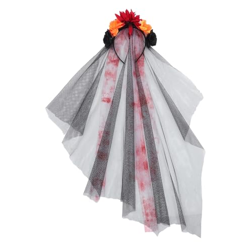 PACKOVE Halloween Blumenschleier Haarreif für Damen Cosplay Kopfschmuck Leicht und für Halloween Feiern und Kostüme Kreatives Accessoire mit Blumen PACKOVE Halloween Blumenschleier Haarreif für Damen Cosplay Kopfschmuck Leicht und für Halloween Feiern und Kostüme Kreatives Accessoire mit Blumen von PACKOVE