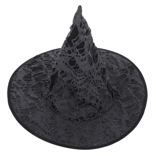 PACKOVE Halloween Broken Hole Hexenhut für Kostümparty Einzigartiger Stil für Halloween Cosplay und Besondere Anlässe und Elegant Perfektes Accessoire für Fotos mit Freunden und Familie PACKOVE Halloween Broken Hole Hexenhut für Kostümparty Einzigartiger Stil für Halloween Cosplay und Besondere Anlässe und Elegant Perfektes Accessoire für Fotos mit Freunden und Familie von PACKOVE