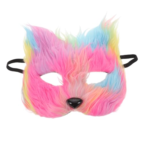 PACKOVE Halloween Fuchs Halbgesichtsmaske Realistisches Tierkostüm Accessoire für Damen Herren Masquerade Party Masken Karneval Weihnachtsfeier von PACKOVE