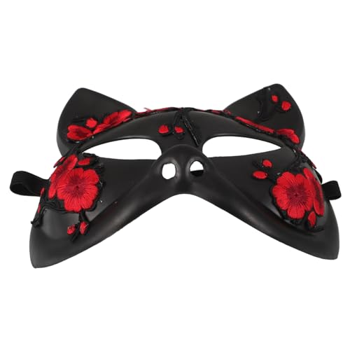 PACKOVE Halloween Fuchsgesichtsmaske Halbgesicht aus Kunststoff Wiederverwendbar Einzigartiges Fuchsmotiv für Damen Vielseitig für Halloween Cosplay Maskenball und Fasching Geeignet PACKOVE Halloween Fuchsgesichtsmaske Halbgesicht aus Kunststoff Wiederverwendbar Einzigartiges Fuchsmotiv für Damen Vielseitig für Halloween Cosplay Maskenball und Fasching Geeignet von PACKOVE