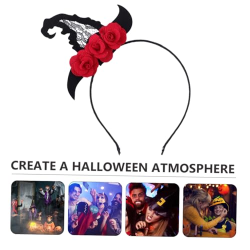 PACKOVE Halloween Haarband mit Blumenhut Verstellbarer Kopfbandverschluss Komfortabel Hautfreundlich Vielseitiges Accessoire für Halloween Partys Cosplay Geburtstagsfeiern und Foto PACKOVE Halloween Haarband mit Blumenhut Verstellbarer Kopfbandverschluss Komfortabel Hautfreundlich Vielseitiges Accessoire für Halloween Partys Cosplay Geburtstagsfeiern und Foto von PACKOVE