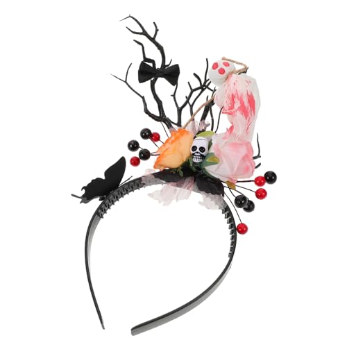 PACKOVE Halloween Haarreif mit Rentier Geweih und Leichter Day Of The Dead Kopfschmuck Einzigartiges Party Accessoire für Halloween Cosplay Themenfeiern Schwarz PACKOVE Halloween Haarreif mit Rentier Geweih und Leichter Day Of The Dead Kopfschmuck Einzigartiges Party Accessoire für Halloween Cosplay Themenfeiern Schwarz von PACKOVE