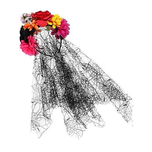 PACKOVE Halloween Haarreif mit Spinnennetz und Kunstblumen Perfektes Kopfschmuck für Halloween Feiern Verleiht Ihrem Look eine Einzigartige Note PACKOVE Halloween Haarreif mit Spinnennetz und Kunstblumen Perfektes Kopfschmuck für Halloween Feiern Verleiht Ihrem Look eine Einzigartige Note von PACKOVE