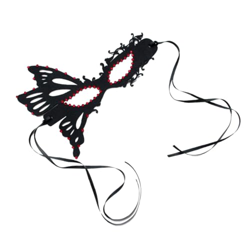 PACKOVE Halloween Halbmaske für Damen Schmetterlingsmaske mit Strass für Karneval und Kostümparty Verstellbare für Maximalen Komfort und Stil PACKOVE Halloween Halbmaske für Damen Schmetterlingsmaske mit Strass für Karneval und Kostümparty Verstellbare für Maximalen Komfort und Stil von PACKOVE