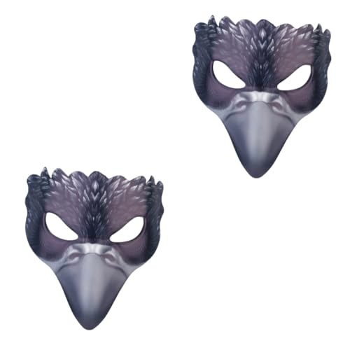 PACKOVE Halloween-Maske 2st Krähenmaske Vogel Maske Halbe Gesichtsmaske Eva Tier Schnabel Halloween PACKOVE Halloween-Maske 2st Krähenmaske Vogel Maske Halbe Gesichtsmaske Eva Tier Schnabel Halloween von PACKOVE