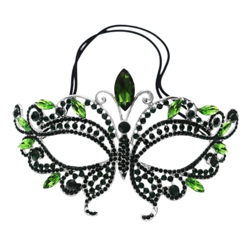 PACKOVE Halloween Maske für Damen Halbseitige Maske Strass Verstellbar und für Karneval Kostümpartys und Aufführungen PACKOVE Halloween Maske für Damen Halbseitige Maske Strass Verstellbar und für Karneval Kostümpartys und Aufführungen von PACKOVE