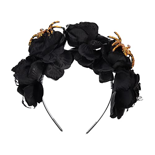 PACKOVE Halloween Rosen Haarreif mit Spinnenmotiv Leichter Kopfschmuck für Partys und Kostüme Strapazierfähiger Haarschmuck für Damen und Festivalanlässe PACKOVE Halloween Rosen Haarreif mit Spinnenmotiv Leichter Kopfschmuck für Partys und Kostüme Strapazierfähiger Haarschmuck für Damen und Festivalanlässe von PACKOVE