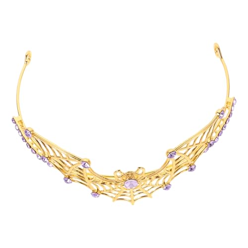 PACKOVE Halloween Spinnennetz Tiara Damen Metall Krone mit Strasssteinen Gothic Party Haarreif für Cosplay und Halloween Festival Komfortables Spider Hairband für Erwachsene PACKOVE Halloween Spinnennetz Tiara Damen Metall Krone mit Strasssteinen Gothic Party Haarreif für Cosplay und Halloween Festival Komfortables Spider Hairband für Erwachsene von PACKOVE