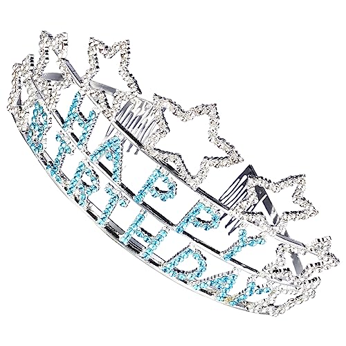 PACKOVE Happy Birthday Krone mit Glitzer Haarband Geburtstagskrone mit Funkelnden Strasssteinen für Besondere Anlässe und Partys als Schmuckstück für Erwachsene Langlebig und PACKOVE Happy Birthday Krone mit Glitzer Haarband Geburtstagskrone mit Funkelnden Strasssteinen für Besondere Anlässe und Partys als Schmuckstück für Erwachsene Langlebig und von PACKOVE