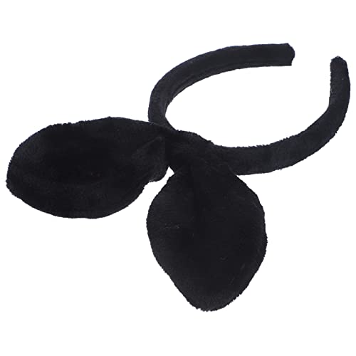 PACKOVE Hasenohren Stirnband mit Schleife für Cosplay und Partys Plüsch Kaninchenohren Haarband für Damen Halloween Ostern oder Süßes von PACKOVE