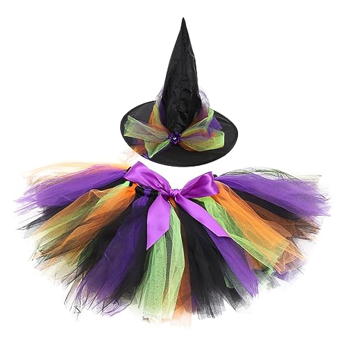 PACKOVE Hexenkleid für Kostüm für Halloween mit Rüschen und Hut für Partys und Rollenspiele Hautfreundlicher Wiederverwendbar PACKOVE Hexenkleid für Kostüm für Halloween mit Rüschen und Hut für Partys und Rollenspiele Hautfreundlicher Wiederverwendbar von PACKOVE