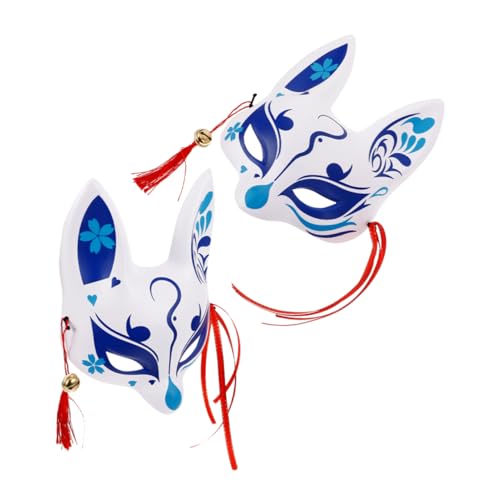PACKOVE Japanische Fuchs Maske mit Traditionelle Halbgesichtsmaske für Cosplay Karneval Halloween und Partys Bequeme Materialien für Damen für Maskenbälle und Bühnenaufführungen PACKOVE Japanische Fuchs Maske mit Traditionelle Halbgesichtsmaske für Cosplay Karneval Halloween und Partys Bequeme Materialien für Damen für Maskenbälle und Bühnenaufführungen von PACKOVE