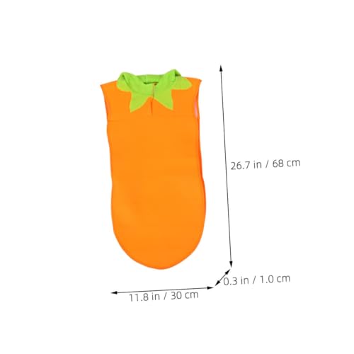 PACKOVE Karottenkostüm Leichtes Cosplay Kostüm für Bequeme Verkleidung für Kostümparty und Bühnenauftritte Vielseitiges Gemüse Kostüm als für Fantasievolles Rollenspiel von PACKOVE
