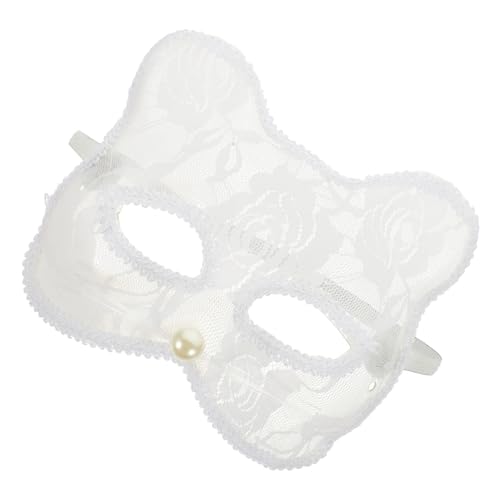 PACKOVE Katzen Halbgesichtsmaske Spitze Leichte Cosplay Maske für Halloween Party Dekoratives Tiergesicht Komfortabel und Langlebig Geeignet für Kostüm und Bühnenauftritte PACKOVE Katzen Halbgesichtsmaske Spitze Leichte Cosplay Maske für Halloween Party Dekoratives Tiergesicht Komfortabel und Langlebig Geeignet für Kostüm und Bühnenauftritte von PACKOVE