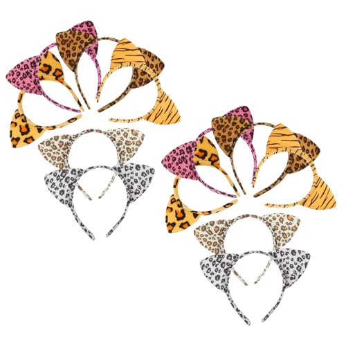 PACKOVE Katzenohren Stirnband Leopardenmuster Cosplay Haarband für Kostüm Zubehör Halloween und Party Bequem und Langlebig PACKOVE Katzenohren Stirnband Leopardenmuster Cosplay Haarband für Kostüm Zubehör Halloween und Party Bequem und Langlebig von PACKOVE