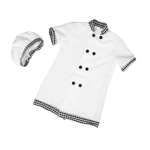 PACKOVE Koch-kostüm Für Mädchen: Koch-kostüm-set Mit Schürze Und Mütze Für Rollenspiele, Schulaufführungen Und Familienfeiern PACKOVE Koch-kostüm Für Mädchen: Koch-kostüm-set Mit Schürze Und Mütze Für Rollenspiele, Schulaufführungen Und Familienfeiern von PACKOVE