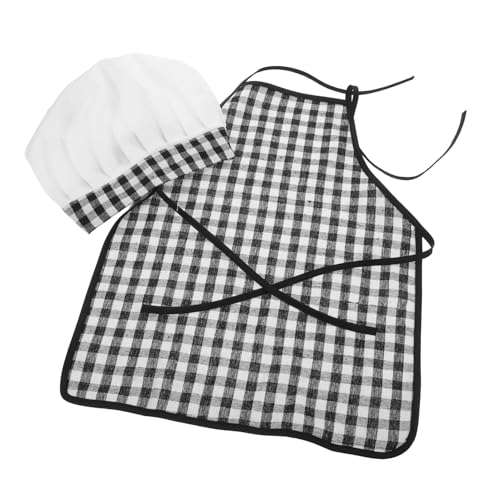 PACKOVE Kochkostüm Monate Babychef Outfit mit Schürze und Mütze für Fotoshooting Neugeborene Weiches Pflegeleichtes Material für Junge Mädchen Haut Vielseitig für Backen und Rollenspiele von PACKOVE