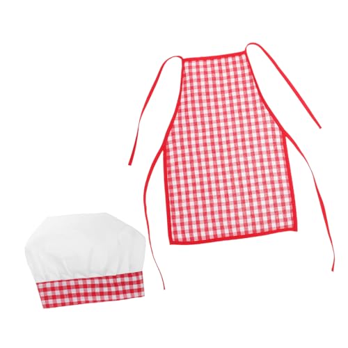 PACKOVE Kochkostüm mit Schürze und Hut Weiches Atmungsaktives Küchenoutfit für Monate Neugeborene Jungen Mädchen Strapazierfähiges Kleinkinder Koch Kostüm für Fotoshootings und von PACKOVE