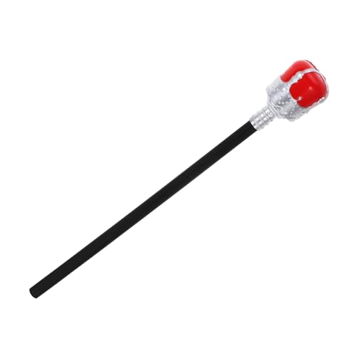 PACKOVE Königsstab Cosplay für Halloween Roter und Silberner Handstock für Kostümpartys Auffälliges Accessoire für Erwachsene PACKOVE Königsstab Cosplay für Halloween Roter und Silberner Handstock für Kostümpartys Auffälliges Accessoire für Erwachsene von PACKOVE