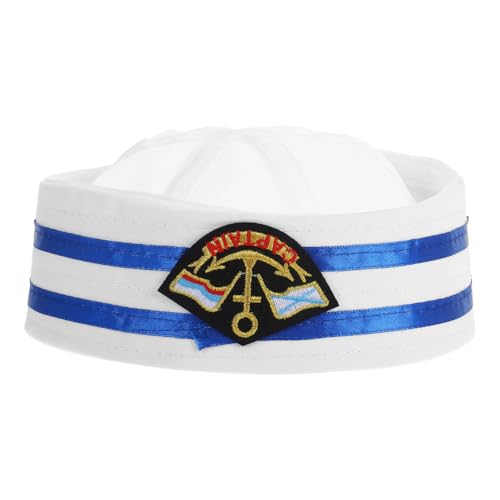 PACKOVE Matrosenmütze Frauen Matrosenmütze Männer Matrosenmütze Für Kinder Kapitän Matrosenmütze Deckel Bootszubehör Kapitänsmütze Matrosenhut Hut Für Kinder Yacht Hugh Hefner Marine Mann von PACKOVE