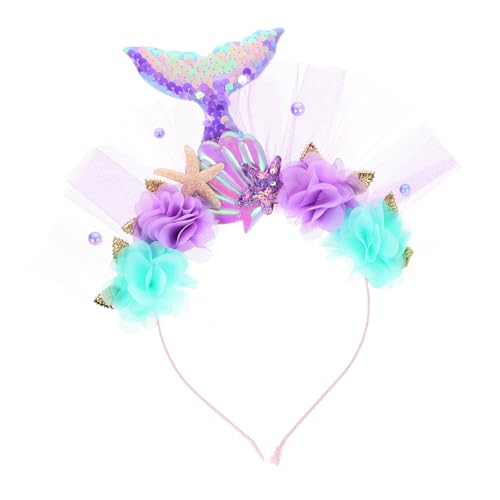 PACKOVE Meerjungfrau Stirnband Haarreifen Haardekoration Brautjungfer Prinzessin Kopfbedeckung Haarband Party-Haar-Accessoire Haarzubehör Party-Haarschmuck Stoff PACKOVE Meerjungfrau Stirnband Haarreifen Haardekoration Brautjungfer Prinzessin Kopfbedeckung Haarband Party-Haar-Accessoire Haarzubehör Party-Haarschmuck Stoff von PACKOVE