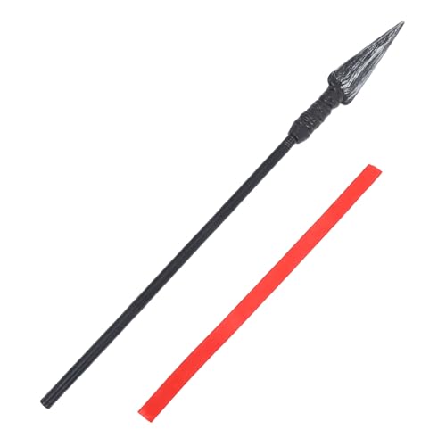PACKOVE Mittelalterlicher Römischer Ritter Langspeer Robustem Kunststoff Halloween Kostüm Requisite für Cosplay Bühnenauftritte Themenpartys und Interaktive Spiele mit Zierband von PACKOVE