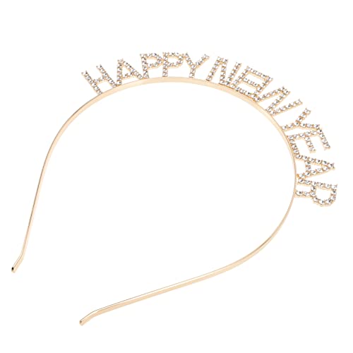PACKOVE Neujahrs Haarreif Goldfarbenes Leichtes Stirnband mit Kristallbuchstaben für Festliche Silvesterpartys und Unvergessliche Fotos Stilvolles Kopfschmuck Accessoire für Damen PACKOVE Neujahrs Haarreif Goldfarbenes Leichtes Stirnband mit Kristallbuchstaben für Festliche Silvesterpartys und Unvergessliche Fotos Stilvolles Kopfschmuck Accessoire für Damen von PACKOVE
