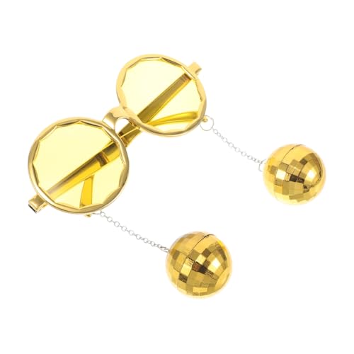 PACKOVE Partybrille party zubehör lustige Hochzeitsbrillen lustige accessoires Spaßbrille LED für gläser Halloween-Brille Disco-Ball-Brille Plastik Golden PACKOVE Partybrille party zubehör lustige Hochzeitsbrillen lustige accessoires Spaßbrille LED für gläser Halloween-Brille Disco-Ball-Brille Plastik Golden von PACKOVE