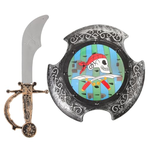 PACKOVE Piraten Schild und Spielset aus Schaumstoff für Buntes Teiliges Kostümzubehör für Halloween Mottopartys und Rollenspiele Kreative Fantasie und Interaktiver Spielspaß von PACKOVE