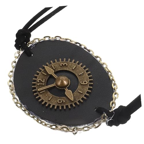 PACKOVE Retro Einäugige Augenklappe aus PU für Piraten Cosplay Dekorative Maske Bequem und Atmungsaktiv Halloween und Kostüm Events Einstellbare Augenabdeckung von PACKOVE