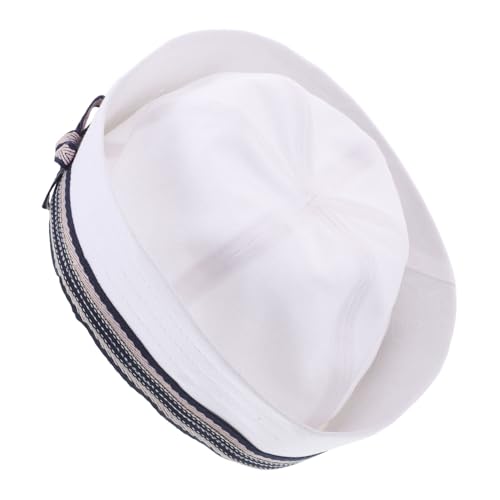 PACKOVE Sailor Hat Damen mit Schleife Leichter für Sommer Cosplay Vintage Bootskapitän Mütze Nautisches Design für Fotopartys und Strandveranstaltungen Kopfumfang von PACKOVE