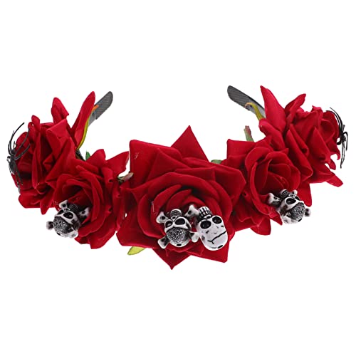 PACKOVE Schädel Stirnband mit Blumen für Halloween Gruseliges Cosplay Haarband für Kostümpartys und Fotoshootings Langlebiges Zubehör für Halloween Feiern und Rollenspiele PACKOVE Schädel Stirnband mit Blumen für Halloween Gruseliges Cosplay Haarband für Kostümpartys und Fotoshootings Langlebiges Zubehör für Halloween Feiern und Rollenspiele von PACKOVE